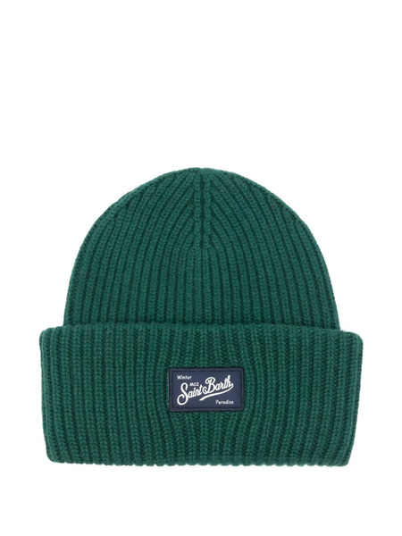  Mc2 Saint Barth Kids Wool Beanie Hat - Green 