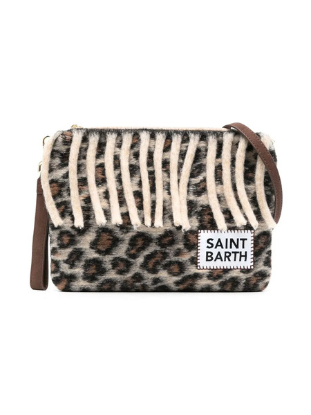  Mc2 Saint Barth Leopard-print Shoulder Bag - Brown 