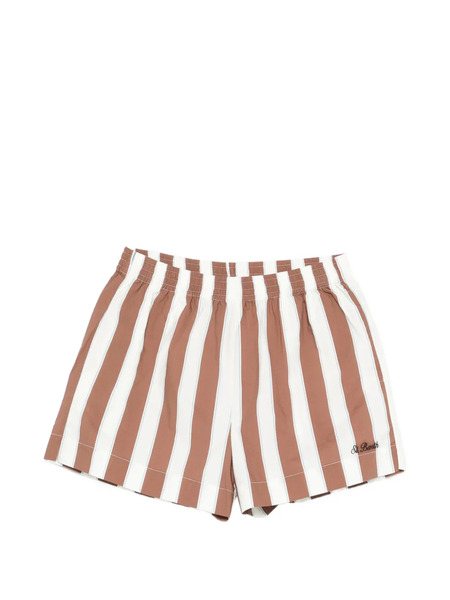  Mc2 Saint Barth Meave Striped Shorts - Brown 