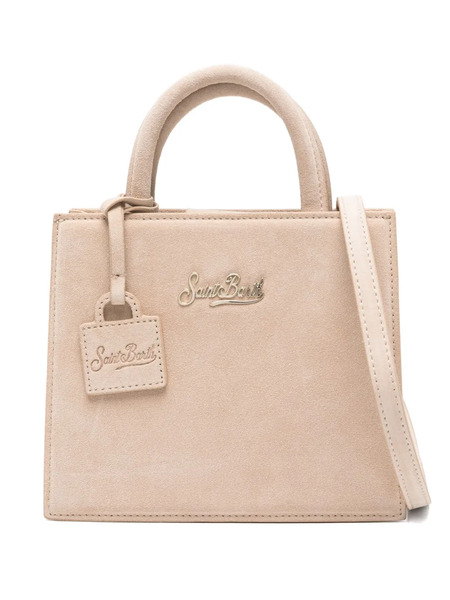  Mc2 Saint Barth Mini Shop Suede Tote Bag - Neutrals 