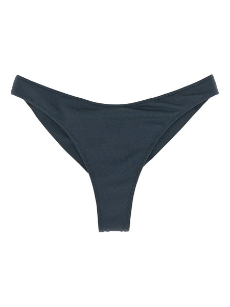  Mc2 Saint Barth Naomi Cheeky Logo-patch Bikini Bottoms - Grey 