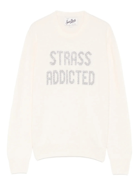  Mc2 Saint Barth New Queen Embellished Sweater - Neutrals 