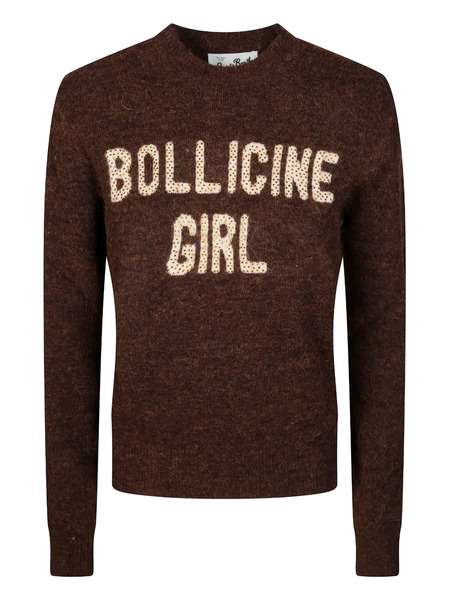  Mc2 Saint Barth New Queen Strass Sweater - Brown 