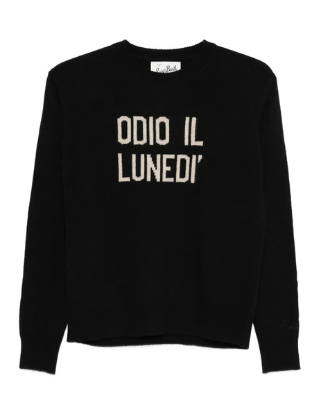  Mc2 Saint Barth Round-neck Sweater - Black 