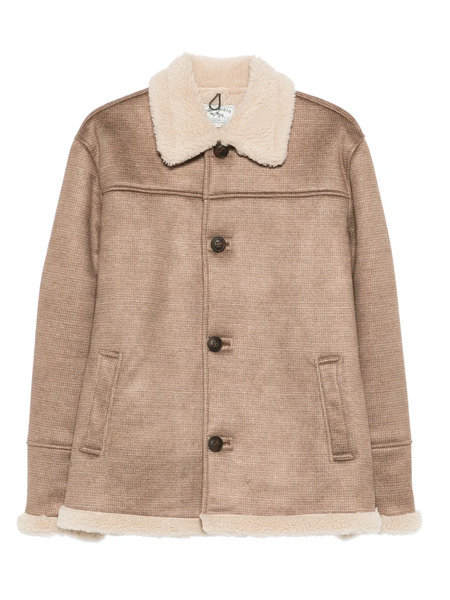  Mc2 Saint Barth Shearling Collar Coat - Neutrals 