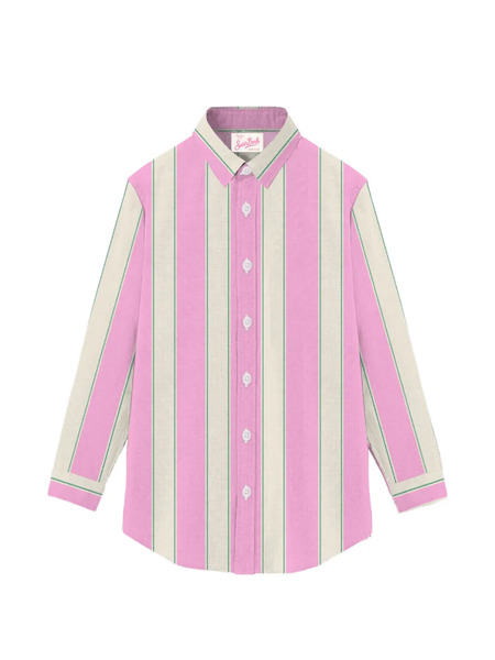  Mc2 Saint Barth Striped Buttoned Shirt - Pink 