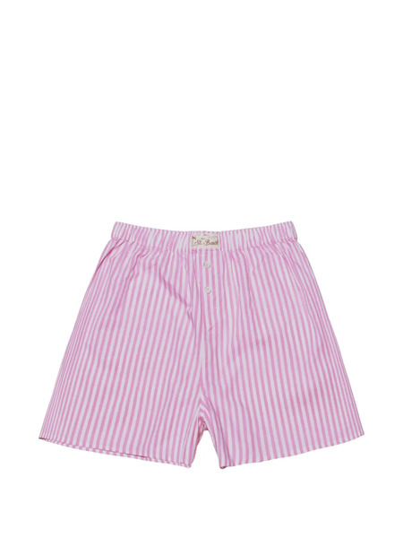  Mc2 Saint Barth Striped Shorts - Pink 