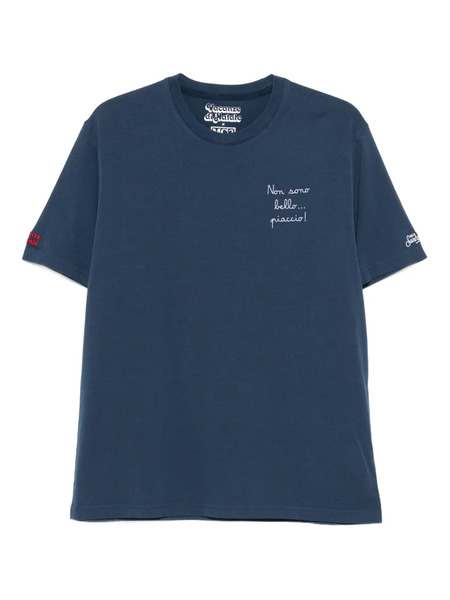  Mc2 Saint Barth Text-print T-shirt - Blue 