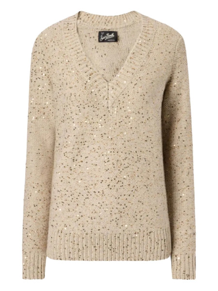  Mc2 Saint Barth V-neck Sweater - Brown 