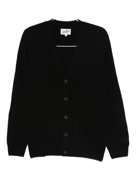  Mc2 Saint Barth Wool Cardigan - Black 