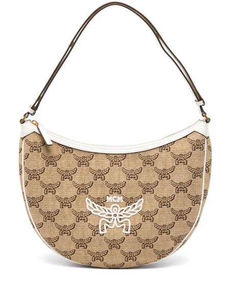  Mcm Ascending Moon Shoulder Bag - Neutrals 