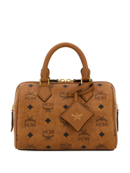  Mcm Ella Monogram-print Tote Bag - Brown 