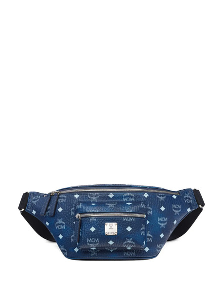  Mcm Fursten Monogram Belt Bag - Blue 