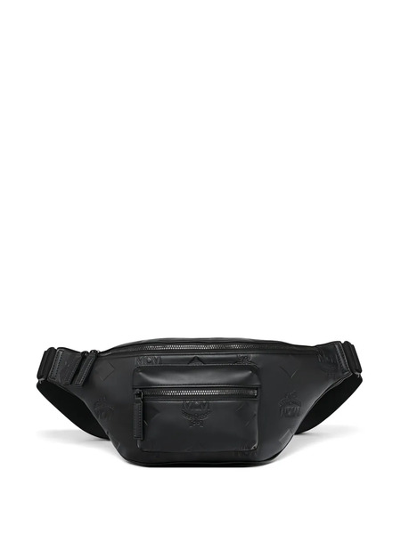  Mcm Fursten Monogram-embossed Belt Bag - Black 