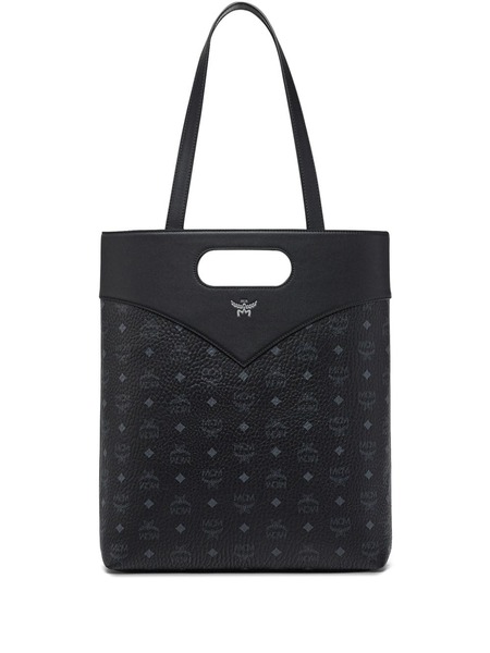  Mcm Large Diamond Tote Bag - Black 