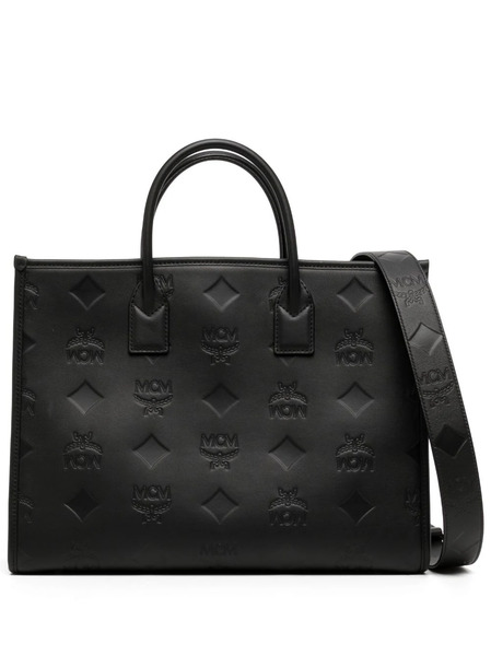  Mcm Large München Tote Bag - Black 