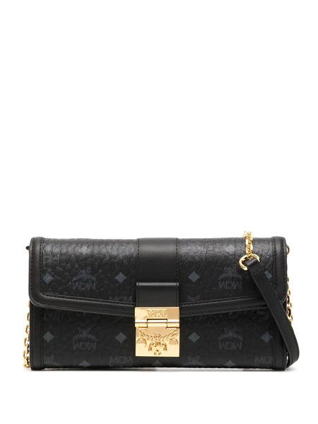  Mcm Large Tracy Crossbody Wallet - Black 