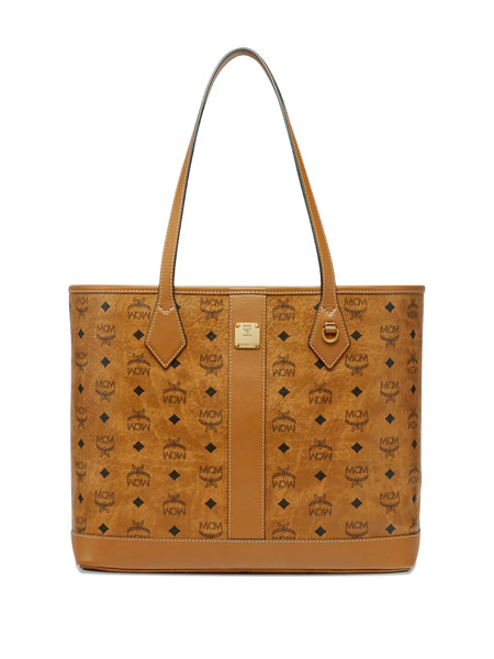  Mcm Logo-pattern Tote Bag - Brown 