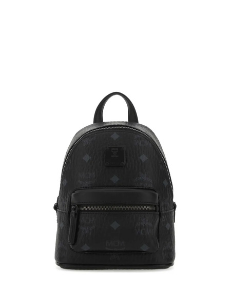  Mcm Logo-print Backpack - Black 