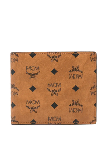  Mcm Logo-print Wallet - Brown 