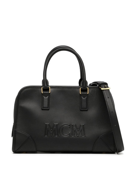  Mcm Medium Aren Boston Bag - Black 