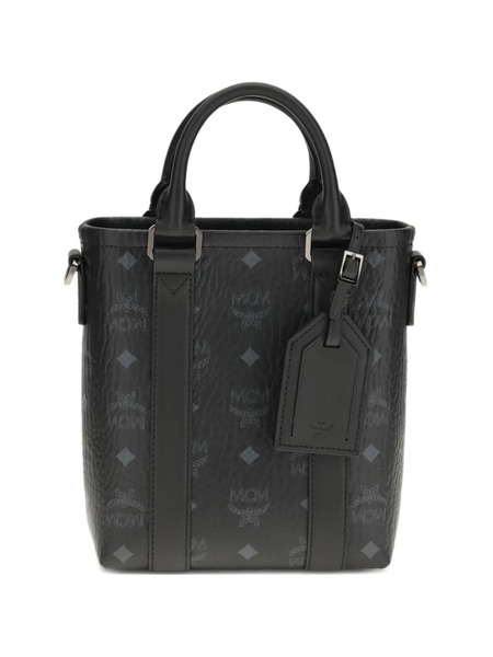  Mcm Mini Aren Logo-print Tote Bag - Black 