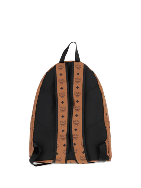  Mcm Monogram-pattern Backpack - Brown 