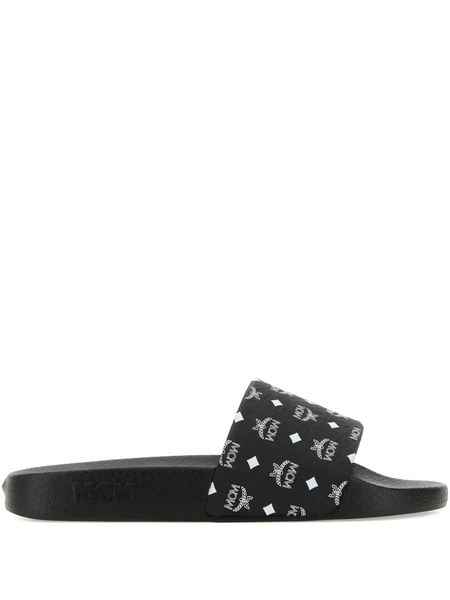  Mcm Monogram Slides - Black 