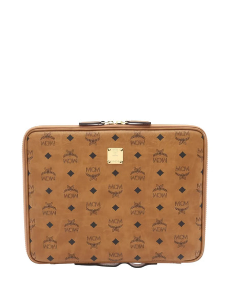  Mcm Pre-owned 2010s Logo-print Zip Tablet Case - Brown 