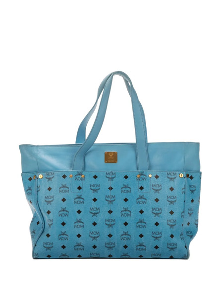 Mcm Pre-owned Visetos Tote Bag - Blue 