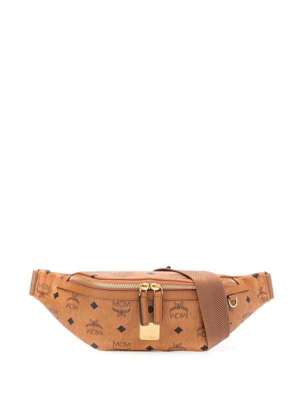  Mcm Small Fursten Belt Bag - Brown 