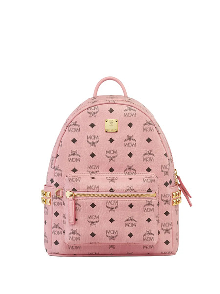  Mcm Stark Side Stud Visetos Backpack - Pink 