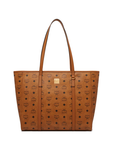  Mcm Toni Monogram Plaque Tote Bag - Brown 