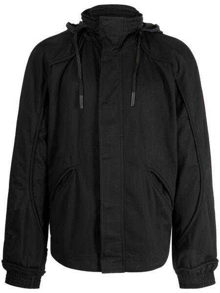  Mcq Hooded Bomber Jacket - Black 