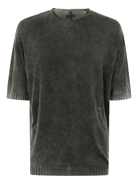  Md75 Ribbed-trim T-shirt - Grey 