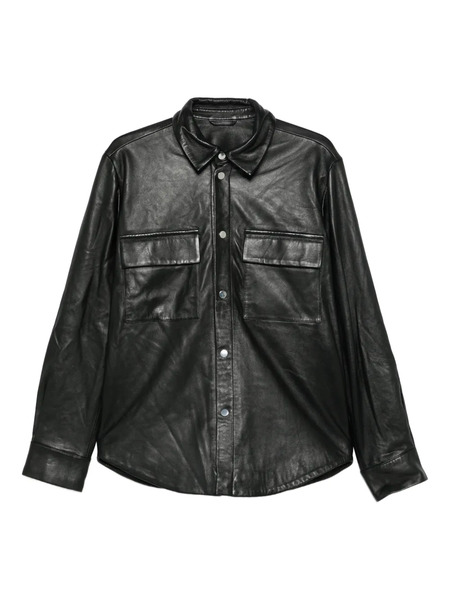  Medeea Pocket Leather Jacket - Black 