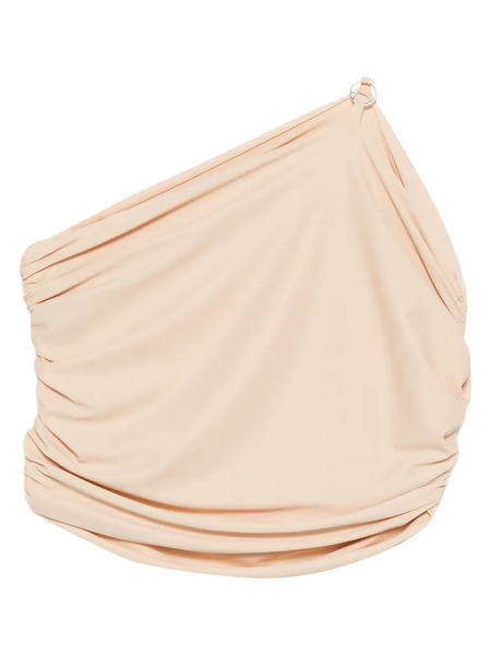  Medeea Ruched One-shoulder Blouse - Nude 