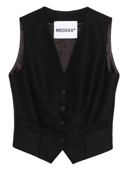  Medeea Wool Vest - Black 