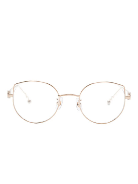  Megane And Me Cat Eye-frame Glasses - Gold 