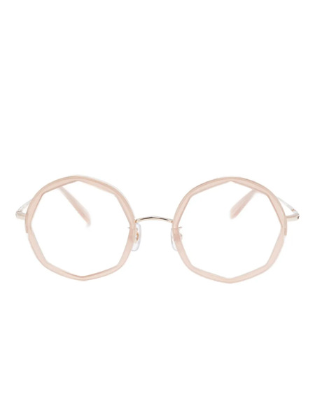  Megane And Me Geometric-frame Glasses - Pink 