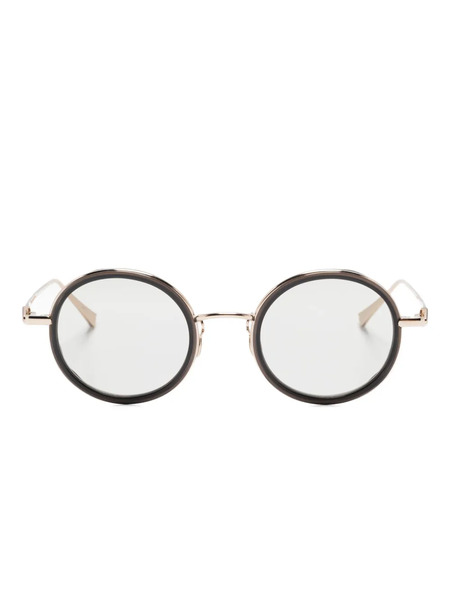  Megane And Me Round-frame Sunglasses - Black 