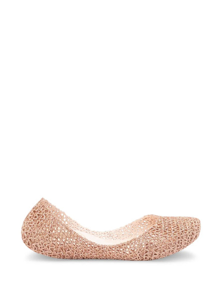  Melissa Glitter-effect Ballet Flats - Pink 