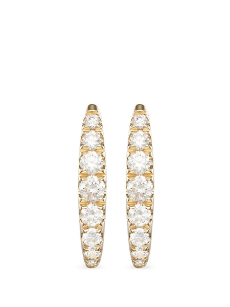  Melissa Kaye Gold Diamond Hoop Earrings - Yellow 