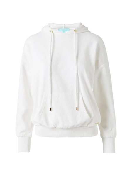  Melissa Odabash Nora Drawstring Sweatshirt - White 