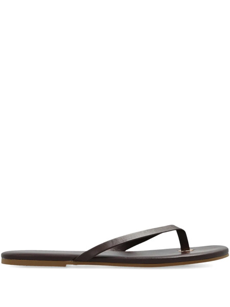  Melissa Odabash Thong-strap Leather Sandals - Brown 