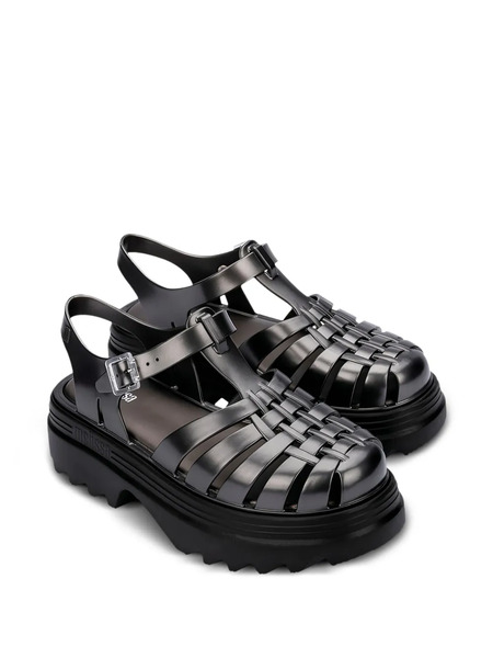  Melissa Platform Cage Sandals - Black 