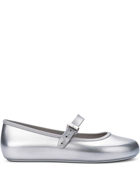  Melissa Soft Buckle-strap Ballerinas - Grey 