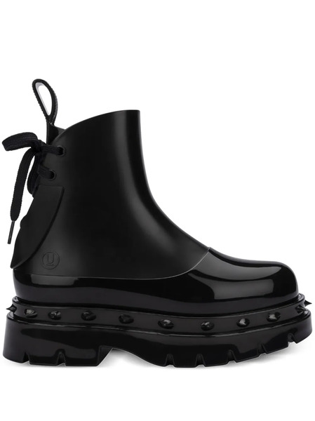  Melissa Spikes Platform Combat Boots - Black 