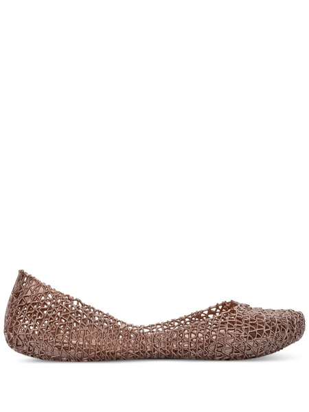  Melissa Textured Ballet Flats - Pink 