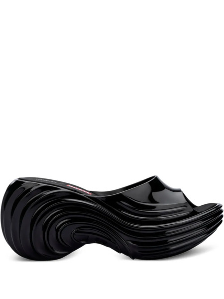  Melissa X Diesel Quantum Platform Wave Slides - Black 